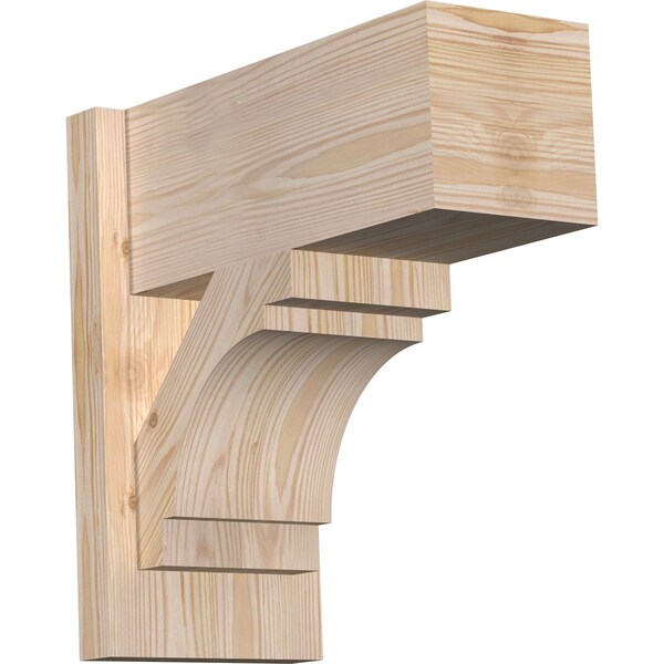 Ekena Millwork Merced Block Smooth Outlooker, Douglas Fir, 7 1/2"W x 16"D x 16"H OUT08X16X16MRC05SDF - main